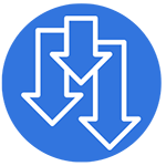 three arrows pointing down